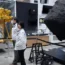 Staff at the Japan Aerospace Exploration Agency prepare to watch a livestream of the pinpoint Moon landing operation by the Smart Lander for Investigating Moon spacecraft at JAXA’s Sagamihara Campus i