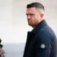 Tommy Robinson arriving at Westminster Magistrates' Court
