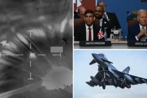 UK and US launch joint attacks on Houthi rebels in Yemen for second time, American officials say