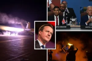 ‘We back our warnings with action’: Cameron says Houthi strikes will send ‘clear message’ to rebels