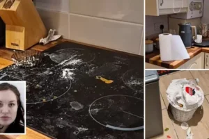 Inside filthy holiday home used by runaway aristocrat and lover before they went missing with newborn baby