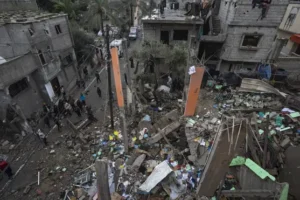 Air strike kills three Palestinians in Gaza as Israel-Hamas war continues