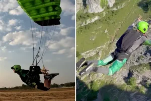 Chilling last photo of British base jumper who died after making ‘simple mistake’ in Thai tower block jump