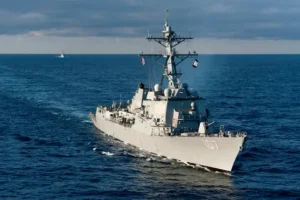 US navy destroyer shoots down Houthi-claimed missile in Red Sea
