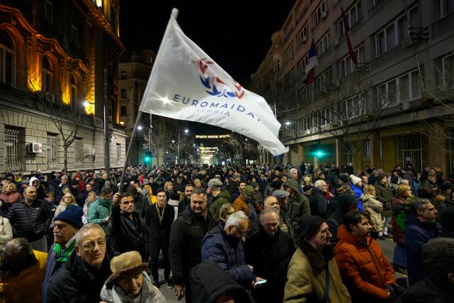 87579c1850684d8da98f55f02fec741e People have accusing the populist authorities of President Aleksandar Vucic of orchestrating a fraud during the December 17 parliamentary and local election