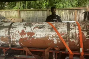Inert Cold War-era missile found in garage of home