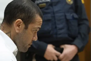 Footballer Dani Alves faces second day of sexual assault trial in Barcelona