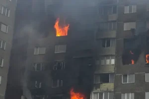 Russia attacks targets across Ukraine as EU’s top diplomat visits Kyiv