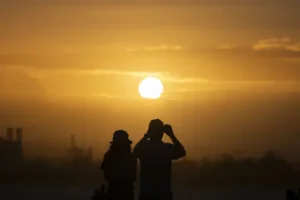‘Lost winter’ as global temperatures reach new high