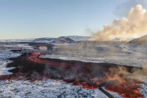 Volcanic eruption in Iceland subsides but scientists warn of further activity