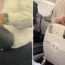 The flight was delayed due to an issue with the seats.