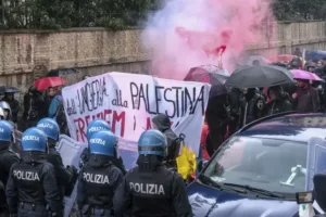 Protesters oppose annual far-right event in Hungary
