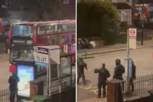 Man ‘threatening passengers with acid’ arrested after stand-off on bus in south London