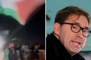Dozens of Palestine activists surround house of Tory MP Tobias Ellwood in ‘wholly unacceptable’ protest