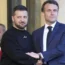 Volodymyr Zelensky and Emmanuel Macron