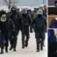 Authorities clamp down on protests in Russia (l). Alexei Navalny's widow Yulia Navalnaya (top r) and Russian tyrant (bottom r)