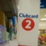 A Tesco Clubcard sign