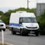 A police van carrying five Israelis accused of raping the British woman arrives at the Famagusta District Courthouse in Paralimni, Cyprus yesterday