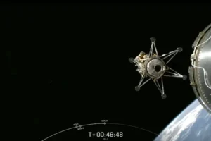 Private US spacecraft enters orbit around the Moon before landing attempt