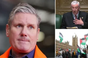 Keir Starmer denies threatening Commons speaker over Gaza ceasefire vote as embattled Hoyle vows to carry on