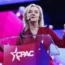Liz Truss speaking at the CPAC event