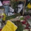Flowers to commemorate the death of Alexei Navalny