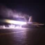 An aircraft launching from USS Dwight D Eisenhower during flight operations in the Red Sea