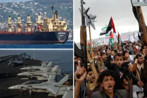 Britain and US strike more than a dozen Houthi targets in Yemen following Red Sea shipping attacks