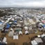 A makeshift tent camp in Rafah for Palestinians displaced by the Israeli ground offensive on the Gaza Strip