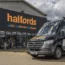 A Halfords store and Mobile Expert van