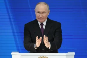 Putin claims Russia is united during state-of-the-nation address