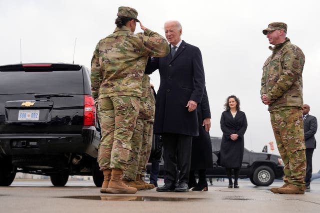 Biden Jordan Drone Service Members