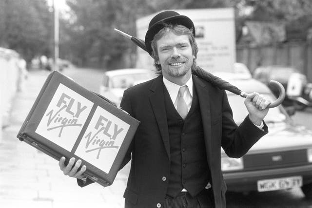 2-12077422 Sir Richard Branson promoting Virgin Atlantic