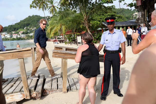 2-29298583 Prince Harry visit to the Caribbean – Day Nine