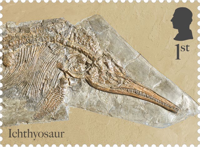 2-75536420 Royal Mail Age of the Dinosaur stamps
