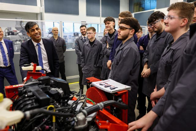 Rishi Sunak Warwickshire visit