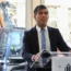 Prime Minister Rishi Sunak delivers a speech to business and construction representatives during a visit to an industrial park being built on the site of the former Honda Swindon car plant