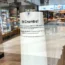 A sign in a Greggs shop in Chelmsford, Essex