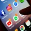 Smartphone showing apps