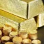 Gold bars and coins