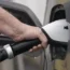 An electronic car being charged