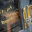 Chains secure the doors of a closed pub in London
