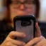 A woman using a mobile phone