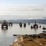 Oil rigs in Cromarty Firth