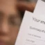 Person looking at energy bill