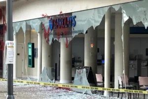 More than 15 Barclays buildings targeted by pro-Palestine activists