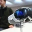 The Apple Vision Pro headset on display at the Fifth Avenue Apple store in New York City