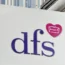 A DFS store sign