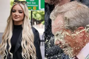 OnlyFans model, 25, to stand trial after denying throwing a McDonald’s milkshake over Nigel Farage