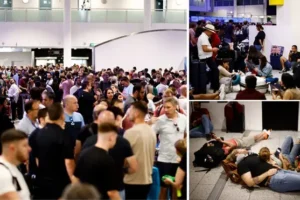 Travel misery continues as global IT outage ‘could take weeks to clear’ – with over 5,000 flights cancelled worldwide